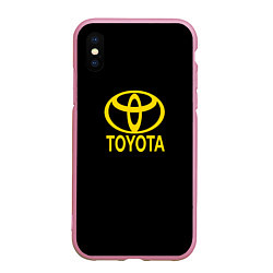 Чехол iPhone XS Max матовый Toyota yellow