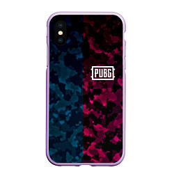 Чехол iPhone XS Max матовый PUBG camo texture