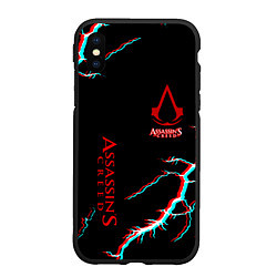 Чехол iPhone XS Max матовый Assassins Creed strom, цвет: 3D-черный