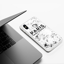 Чехол iPhone XS Max матовый PSG dirty ice, цвет: 3D-белый — фото 2