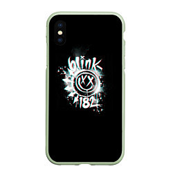 Чехол iPhone XS Max матовый Blink-182 glitch