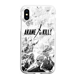 Чехол iPhone XS Max матовый Akame ga Kill white graphite, цвет: 3D-белый