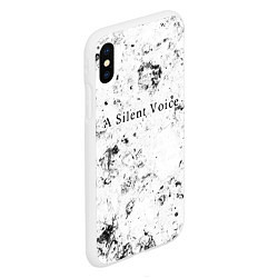 Чехол iPhone XS Max матовый A Silent Voice dirty ice, цвет: 3D-белый — фото 2