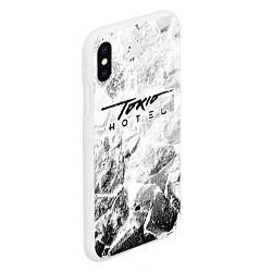 Чехол iPhone XS Max матовый Tokio Hotel white graphite, цвет: 3D-белый — фото 2