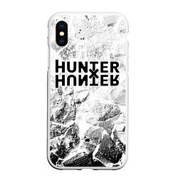 Чехол iPhone XS Max матовый Hunter x Hunter white graphite, цвет: 3D-белый