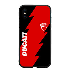 Чехол iPhone XS Max матовый Ducati - logo