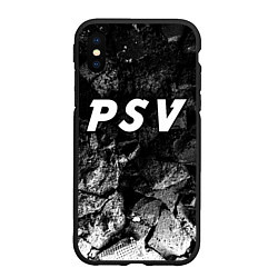 Чехол iPhone XS Max матовый PSV black graphite, цвет: 3D-черный