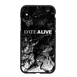 Чехол iPhone XS Max матовый Date A Live black graphite