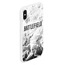 Чехол iPhone XS Max матовый Battlefield white graphite, цвет: 3D-белый — фото 2