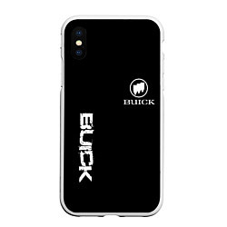 Чехол iPhone XS Max матовый Buik logo white, цвет: 3D-белый