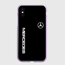 Чехол iPhone XS Max матовый Mercedes benz logo white auto