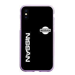 Чехол iPhone XS Max матовый Nissan logo white auto