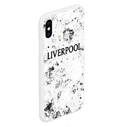 Чехол iPhone XS Max матовый Liverpool dirty ice, цвет: 3D-белый — фото 2