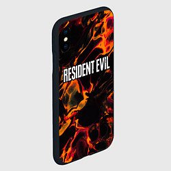 Чехол iPhone XS Max матовый Resident Evil red lava, цвет: 3D-черный — фото 2