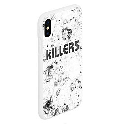 Чехол iPhone XS Max матовый The Killers dirty ice, цвет: 3D-белый — фото 2