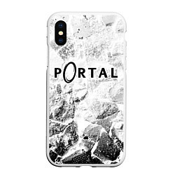 Чехол iPhone XS Max матовый Portal white graphite, цвет: 3D-белый