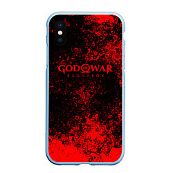 Чехол iPhone XS Max матовый God of war ragnar blood