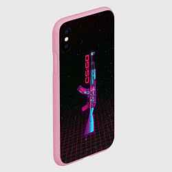 Чехол iPhone XS Max матовый AK-47 Neon Rider - CS:GO, цвет: 3D-розовый — фото 2