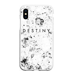 Чехол iPhone XS Max матовый Destiny dirty ice, цвет: 3D-белый