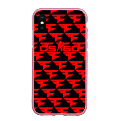 Чехол iPhone XS Max матовый Counter strike faze clan