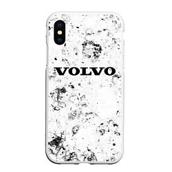 Чехол iPhone XS Max матовый Volvo dirty ice, цвет: 3D-белый