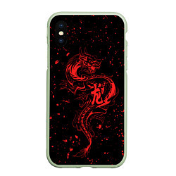 Чехол iPhone XS Max матовый Красный дракон Токийские мстители