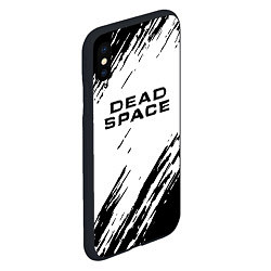 Чехол iPhone XS Max матовый Dead space чёрные краски, цвет: 3D-черный — фото 2