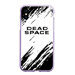 Чехол iPhone XS Max матовый Dead space чёрные краски