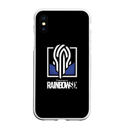 Чехол iPhone XS Max матовый Rainbow six siege logo