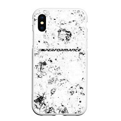 Чехол iPhone XS Max матовый BMW dirty ice, цвет: 3D-белый