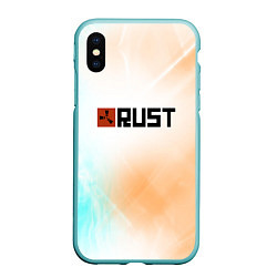 Чехол iPhone XS Max матовый RUST gradient