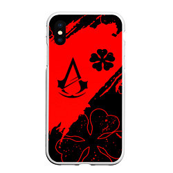 Чехол iPhone XS Max матовый Assassins Creed logo clewer