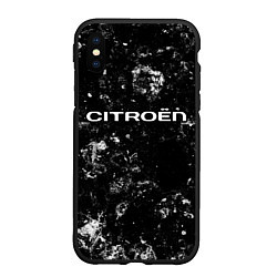 Чехол iPhone XS Max матовый Citroen black ice