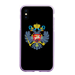 Чехол iPhone XS Max матовый Имперский двуглавый герб