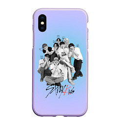 Чехол iPhone XS Max матовый Stray Kids family photo