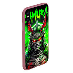 Чехол iPhone XS Max матовый Samurai green, цвет: 3D-малиновый — фото 2