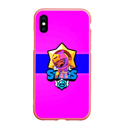 Чехол iPhone XS Max матовый Brawl stars sandy