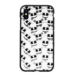 Чехол iPhone XS Max матовый Marshmello dj pattern