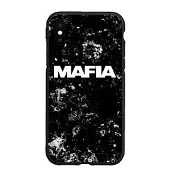 Чехол iPhone XS Max матовый Mafia black ice