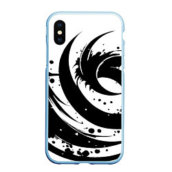 Чехол iPhone XS Max матовый Ai art black and white abstraction