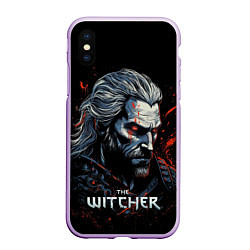 Чехол iPhone XS Max матовый The Witcher blood