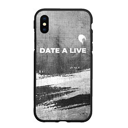 Чехол iPhone XS Max матовый Date A Live - grey gradient посередине