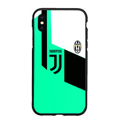 Чехол iPhone XS Max матовый Juventus geometry