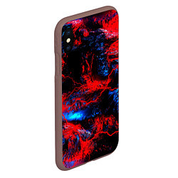 Чехол iPhone XS Max матовый Космические краски шторм, цвет: 3D-коричневый — фото 2