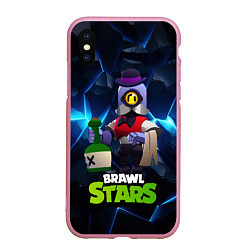 Чехол iPhone XS Max матовый Brawl stars Барли