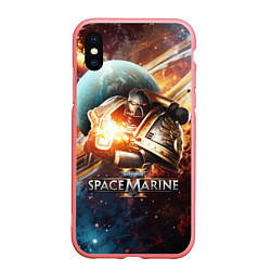 Чехол iPhone XS Max матовый Warhammer 40000 space marine 2