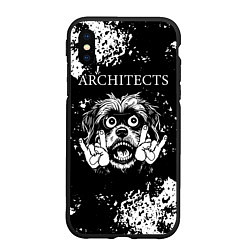 Чехол iPhone XS Max матовый Architects рок пес