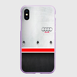 Чехол iPhone XS Max матовый Audi metal sport