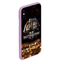 Чехол iPhone XS Max матовый Captain Titus Warhammer 40000 space marine 2, цвет: 3D-сиреневый — фото 2