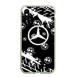 Чехол iPhone XS Max матовый BMW x mercedes